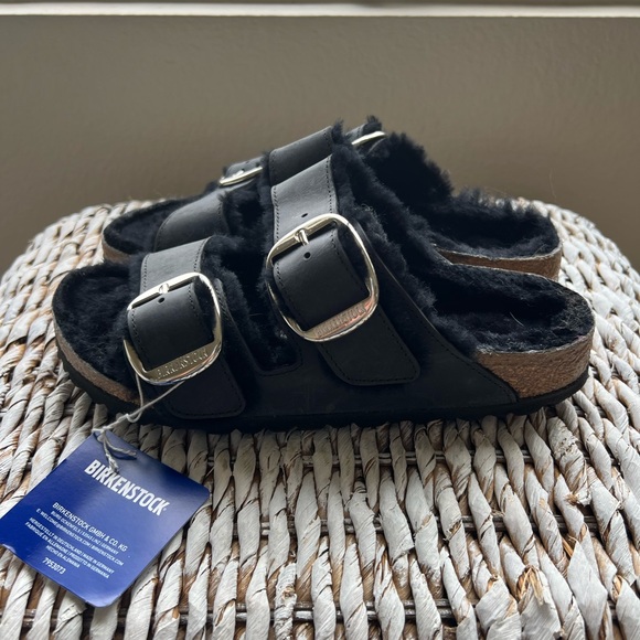 Birkenstock Arizona Big buckle shearling slide - Picture 5 of 7